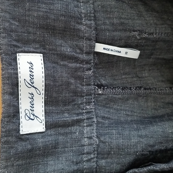 Guess Jeans - Lightweight Denim Wide Leg Trousers - Sz 30 - Picture 5 of 5